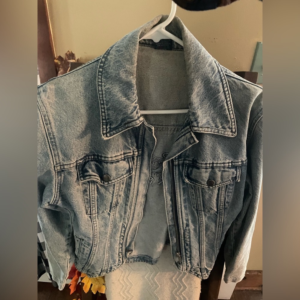 Vintage Harley Davidson Womens denim jacket